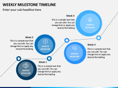 Weekly Milestone Timeline PPT Slide 2