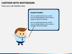 Cartoon with Whiteboard PPT Slide 3